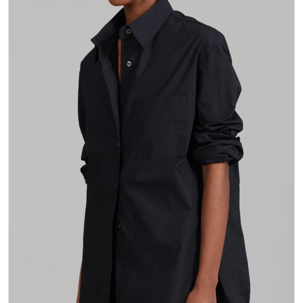 Frankie shop lui Black Button-Up Shirt xs